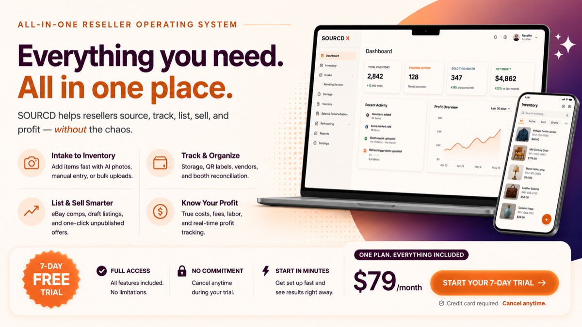 Start your 7-day SOURCD free trial
